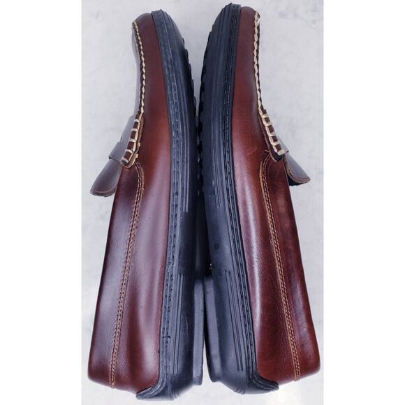 T.B. PHELPS Traditions Key West Penny Loafers Leather Brown Men's Size 9.5M VGUC - Picture 11 of 16